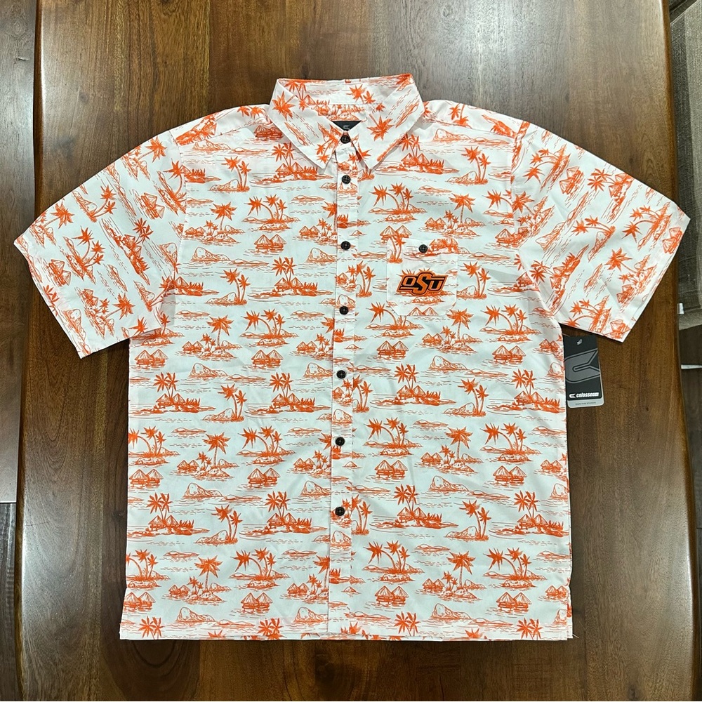 New! Colosseum Oklahoma State University Cowboys Football Merch NCAA Men's‎ XXL